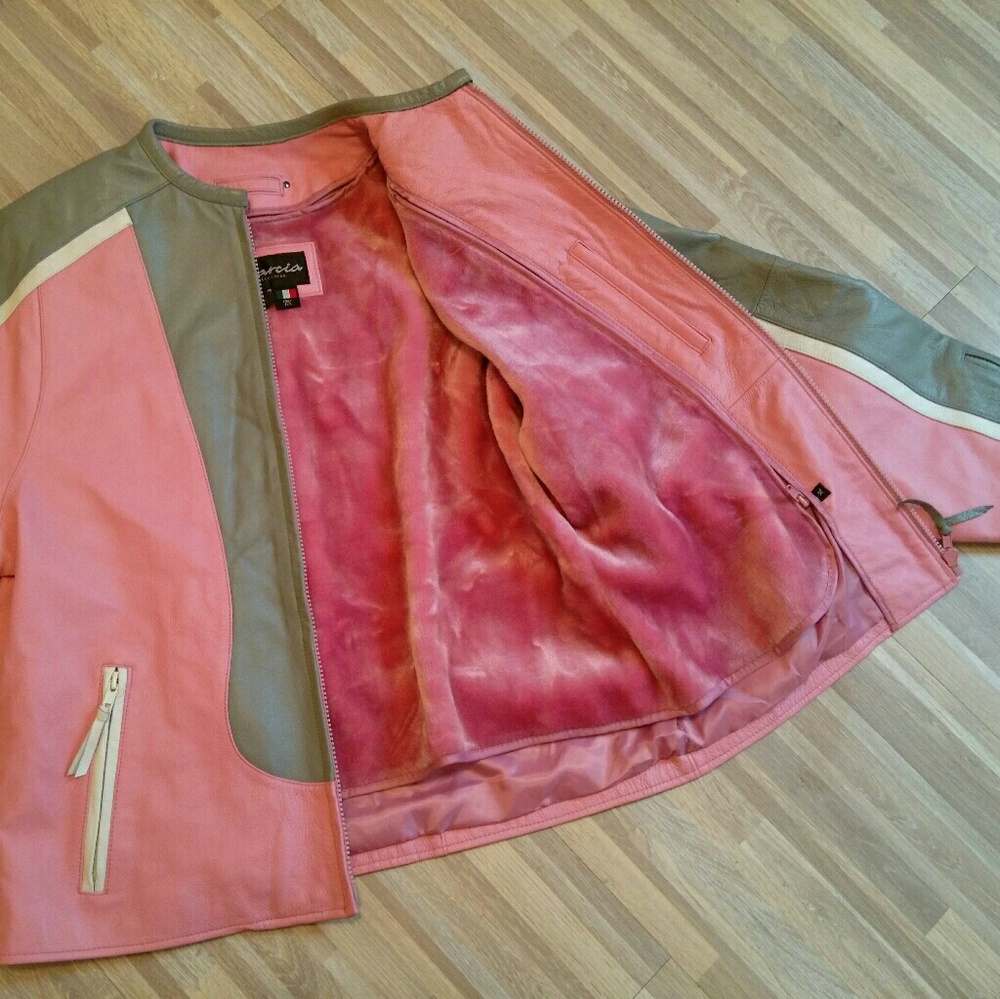 Marcia Collection Leather Racing Jacket - Picture 5 of 6
